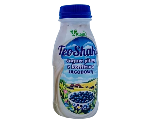 *KLIMEKO Jogurt pitny z konfiturą jagodową (270 ml) - BIO